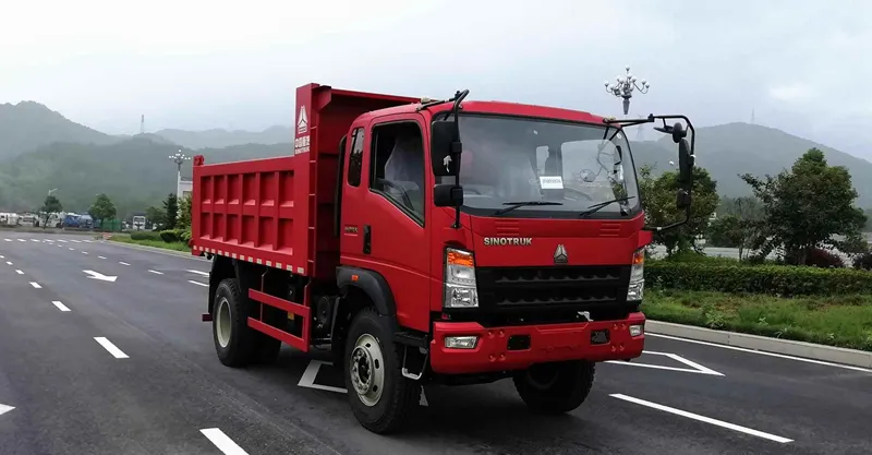 Camión tiper 4x4 sinotruk camión ligero 9t