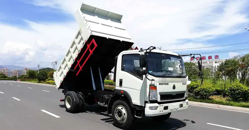 Camión tiper 4x4 sinotruk camión ligero 9t