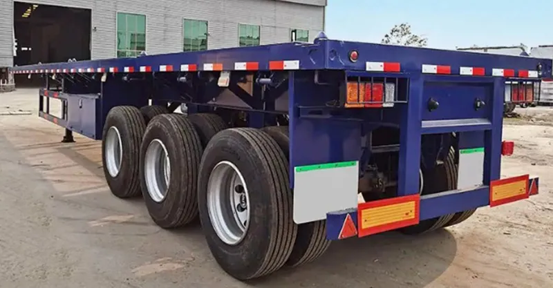 Trailer de contenedor de contenedor plano de 20 pies