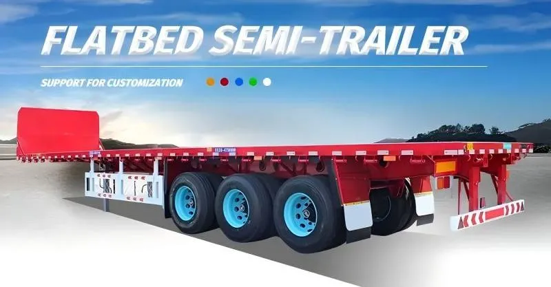 3 Axle Trailer de cama plana de 53 pies