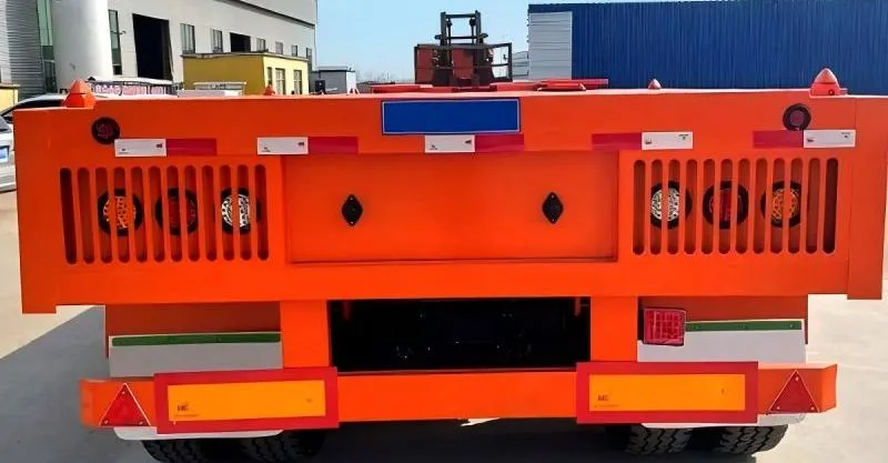 3 Axle Semi de semi de plataforma de servicio pesado