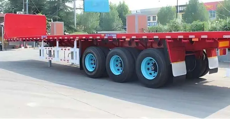 3 Axle 53ft Semi plano del semi