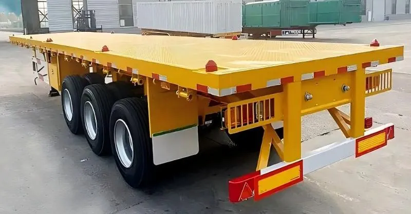 40 pies Triiler de plataforma plana de tri de eje para la venta