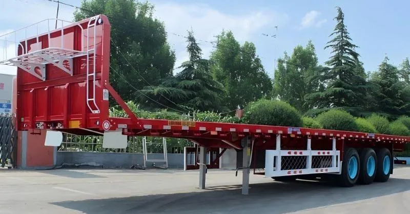 40 pies Tráiler de eje tri de la cama plana