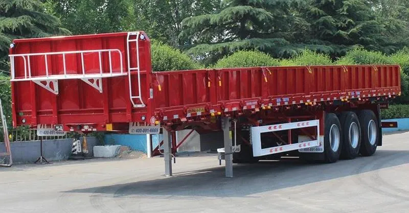 Semi trailer de carga lateral