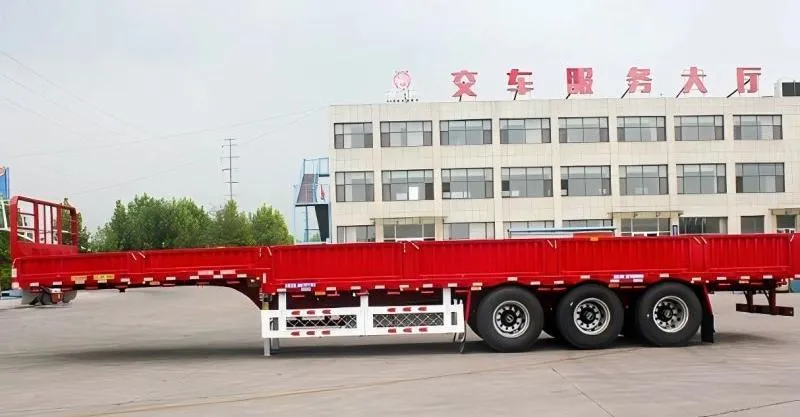 Semi trailer de carga lateral