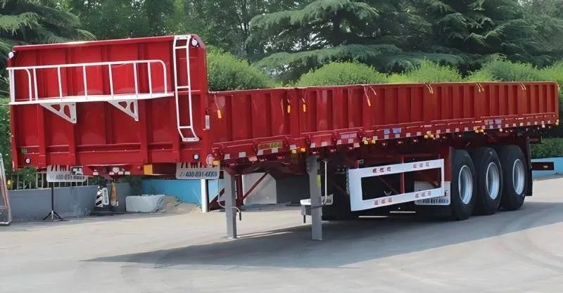 50T Trailer de gotas laterales de paredes laterales