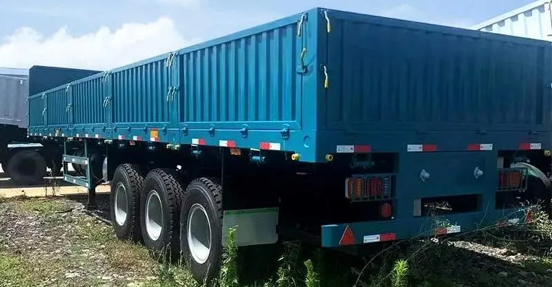 3 Axle Trailer de pared lateral de 40 pies