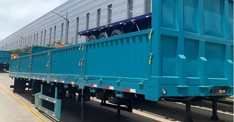 3 Axle Trailer de pared lateral de 40 pies