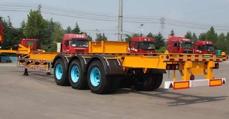 3 Axle 40ft Skeleton Trailer para la venta