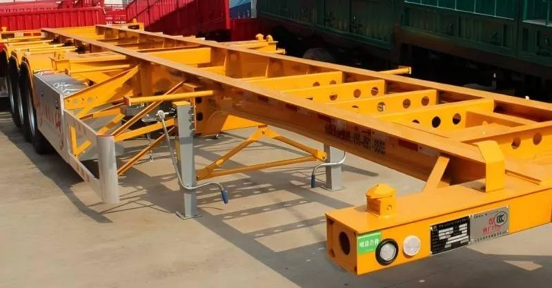 3 Axle 40ft Skeleton Trailer para la venta