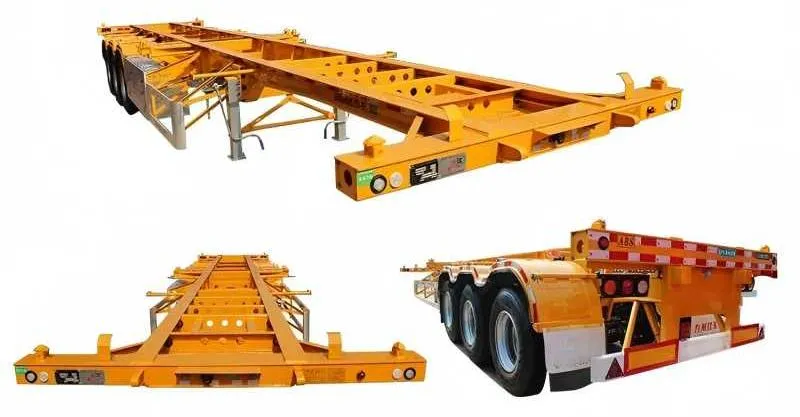 3 Axle 40ft Skeleton Trailer para la venta