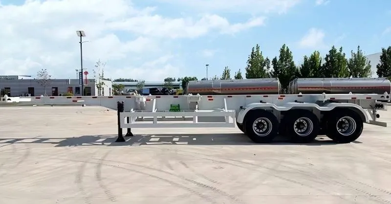 2 Axle Remolque de chasis de contenedor de 40 pies