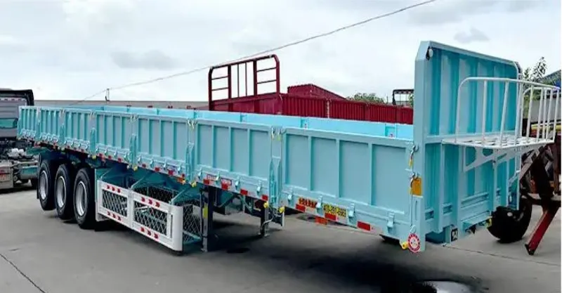 3 Axle Side Dump Tipper Semi trailer
