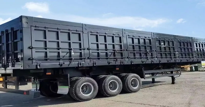 3 Axle Side Tipper Semi para la venta
