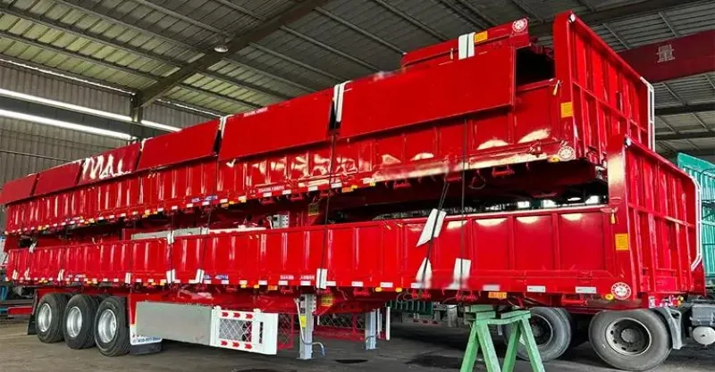 Heavy Duty 45cbm 80 Ton Side Tipper Trailer