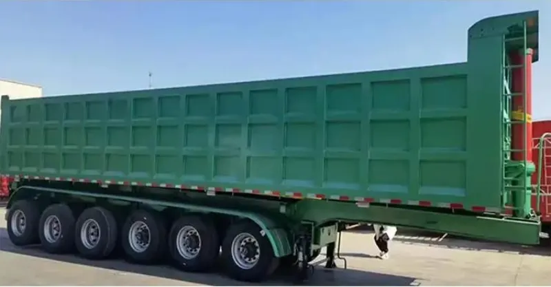 4 Axle Trailer de volcado de extremo