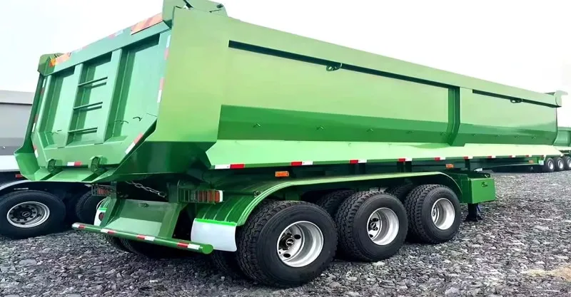 4 Axle Trailer de volcado de extremo