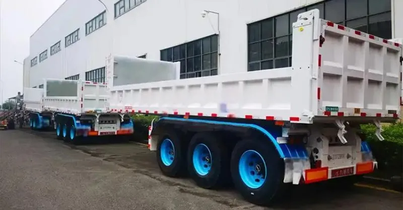 3 Axle End Dump Semi Trailer