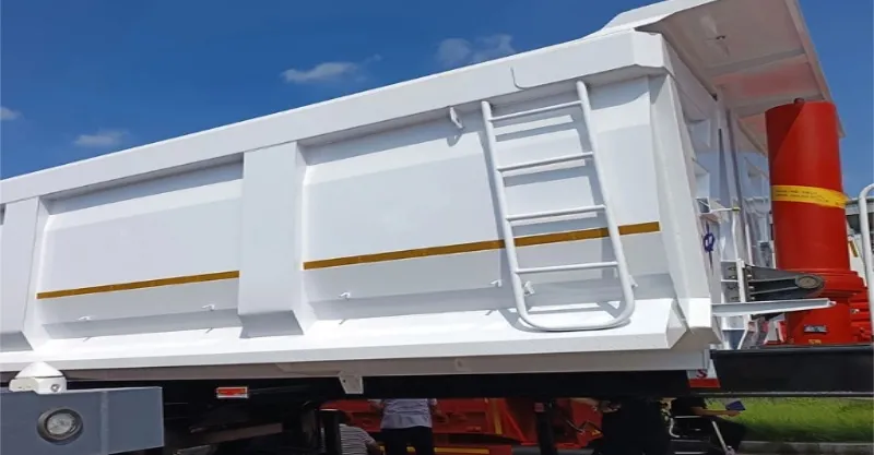 3 Axle End Dump Semi Trailer