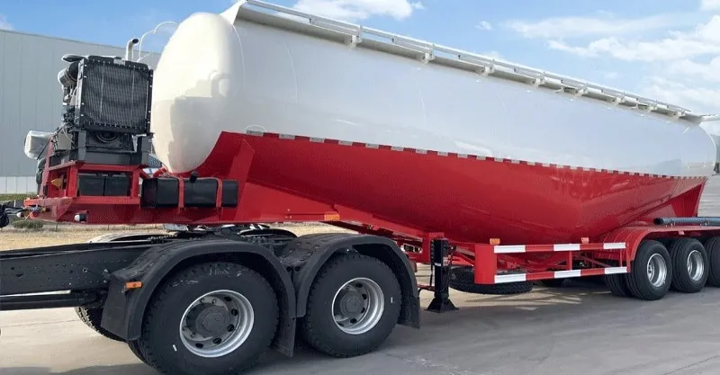 45 CBM Cemento de cemento Semi Tailer