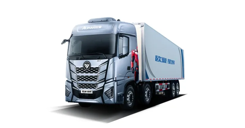 auman xinghui 13l580 caballos de fuerza 8 × 4 camión diesel (bj1329y6grl-02) chasis